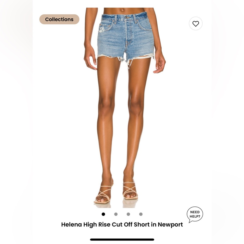GRLFRND Helena high rise cut off shorts